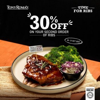 Tony-Romas-Time-For-Ribs-Promotion-350x350 - Beverages Food , Restaurant & Pub Johor Kedah Kelantan Kuala Lumpur Melaka Negeri Sembilan Pahang Penang Perak Perlis Promotions & Freebies Putrajaya Sabah Sarawak Selangor Terengganu 