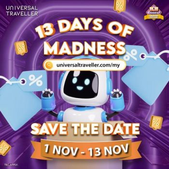 Universal-Traveller-11.11-Biggest-Shopping-Festival-9-350x350 - Johor Kedah Kelantan Kuala Lumpur Luggage Malaysia Sales Melaka Negeri Sembilan Online Store Pahang Penang Perak Perlis Putrajaya Sabah Sarawak Selangor Sports,Leisure & Travel Terengganu 