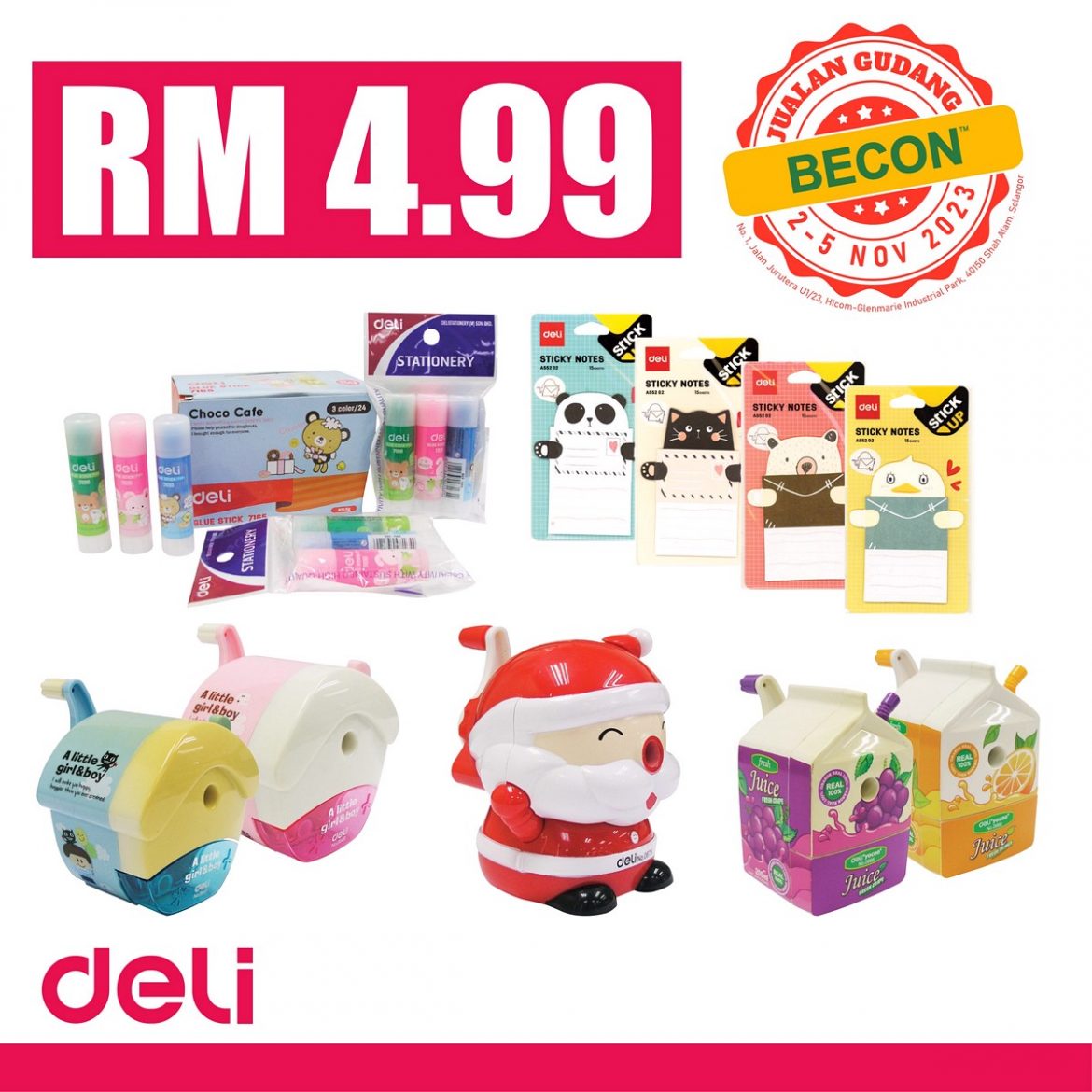 25 Nov 2023 Becon Stationery Warehouse Sale! Up to 70 OFF at Shah Alam