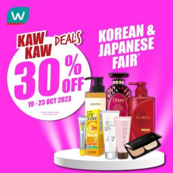 Watsons-Korean-Japanese-Fair-30-off-Promotion-350x350 - Beauty & Health Cosmetics Johor Kedah Kelantan Kuala Lumpur Melaka Negeri Sembilan Online Store Pahang Penang Perak Perlis Personal Care Promotions & Freebies Putrajaya Sabah Sarawak Selangor Skincare Terengganu 