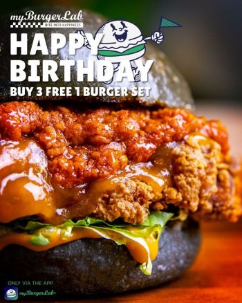 myBurgerLab-Redeem-your-Birthday-buy-3-Free-1-Burger-Set-Deal-350x438 - Beverages Burger Food , Restaurant & Pub Johor Kedah Kelantan Kuala Lumpur Melaka Negeri Sembilan Pahang Penang Perak Perlis Promotions & Freebies Putrajaya Sabah Sarawak Selangor Terengganu 