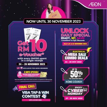 AEON-Black-Friday-1-Day-Sale-1-350x350 - Johor Kedah Kelantan Kuala Lumpur Malaysia Sales Melaka Negeri Sembilan Pahang Penang Perak Perlis Putrajaya Sabah Sarawak Selangor Supermarket & Hypermarket Terengganu 