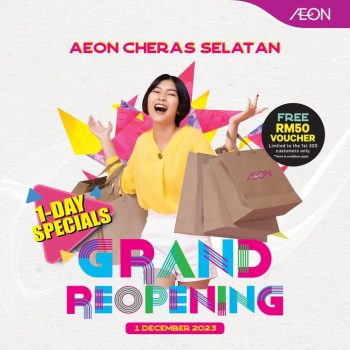 AEON-Grand-Reopening-Promotions-at-Cheras-Selatan-350x350 - Promotions & Freebies Selangor Supermarket & Hypermarket 