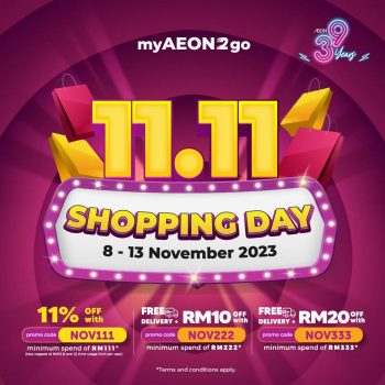 AEON-myAEON2go-11.11-Shopping-Day-Sale-350x350 - Johor Kedah Kelantan Kuala Lumpur Malaysia Sales Melaka Negeri Sembilan Online Store Pahang Penang Perak Perlis Putrajaya Sabah Sarawak Selangor Supermarket & Hypermarket Terengganu 
