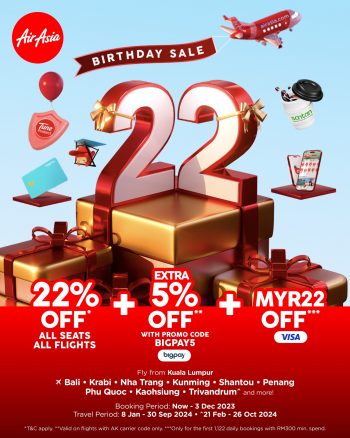 AirAsia-22th-Anniversary-Sale-350x438 - Air Fare Johor Kedah Kelantan Kuala Lumpur Malaysia Sales Melaka Negeri Sembilan Online Store Pahang Penang Perak Perlis Putrajaya Sabah Sarawak Selangor Sports,Leisure & Travel Terengganu 