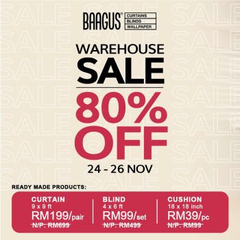 Baagus-Curtains-Warehouse-Sale-350x350 - Home & Garden & Tools Home Decor Kuala Lumpur Online Store Selangor Warehouse Sale & Clearance in Malaysia 