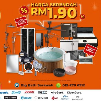 Big-Bath-Sarawak-Warehouse-Sale-1-350x350 - Building Materials Home & Garden & Tools Lightings Sanitary & Bathroom Sarawak Warehouse Sale & Clearance in Malaysia 