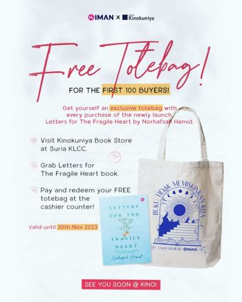 Books-Kinokuniya-Free-tote-bag-Promo-350x437 - Books & Magazines Kuala Lumpur Promotions & Freebies Selangor Stationery 