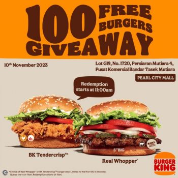 Burger-King-Grand-Opening-at-Pearl-City-Mall-2-350x350 - Food , Restaurant & Pub Penang Promotions & Freebies 