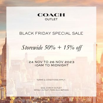 Coach-Black-Friday-Sale-at-Mitsui-Outlet-Park-350x350 - Bags Fashion Accessories Fashion Lifestyle & Department Store Handbags Malaysia Sales Selangor 