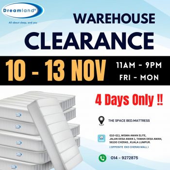 Dreamland-Warehouse-Sale-350x350 - Beddings Home & Garden & Tools Kuala Lumpur Mattress Selangor Warehouse Sale & Clearance in Malaysia 