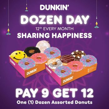 Dunkin-Dozen-Day-Special-350x350 - Food , Restaurant & Pub Johor Kedah Kelantan Kuala Lumpur Melaka Negeri Sembilan Pahang Penang Perak Perlis Promotions & Freebies Putrajaya Sabah Sarawak Selangor Terengganu 