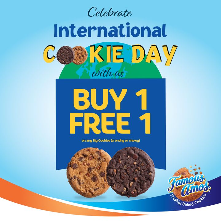 Now till 4 Dec 2023 Famous Amos Celebrate International Cookie Day