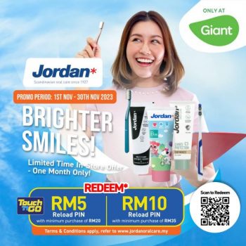 Giant-Free-TNG-eWallet-Reload-PIN-with-purchase-of-Jordan-Oral-Care-Products-350x350 - Johor Kedah Kelantan Kuala Lumpur Melaka Negeri Sembilan Pahang Penang Perak Perlis Promotions & Freebies Putrajaya Sabah Sarawak Selangor Supermarket & Hypermarket Terengganu 