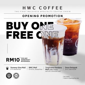 HWC-Coffee-Opening-Buy-1-Free-1-Promotions-350x350 - Food , Restaurant & Pub Kuala Lumpur Promotions & Freebies Selangor 