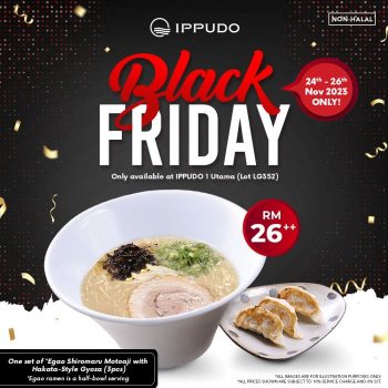 IPPUDO-Black-Friday-Sale-at-1-Utama-350x350 - Food , Restaurant & Pub Promotions & Freebies Selangor 