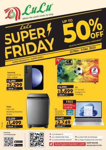 LuLu-Black-Friday-Sale-350x495 - Electronics & Computers Home Appliances IT Gadgets Accessories Johor Kedah Kelantan Kuala Lumpur Malaysia Sales Melaka Negeri Sembilan Pahang Penang Perak Perlis Putrajaya Sabah Sarawak Selangor Supermarket & Hypermarket Terengganu 