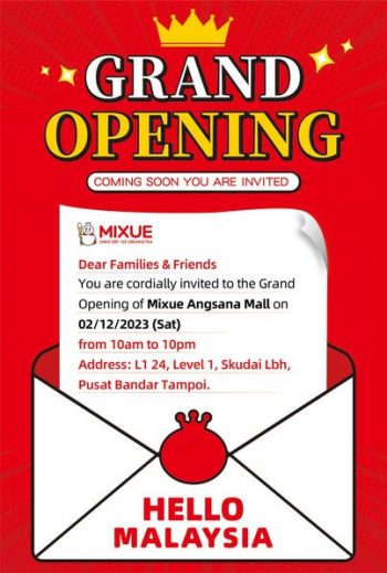MIXUE-Grand-Opening-at-Angsana-Mall-350x519 - Food , Restaurant & Pub Johor Promotions & Freebies 
