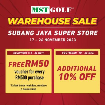 MST-Golf-Warehouse-Sale-at-Super-Store-Subang-Jaya-1-350x350 - Golf Selangor Sports,Leisure & Travel Warehouse Sale & Clearance in Malaysia 