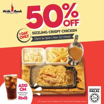 NY-Steak-Shack-50-off-Promo-350x350 - Food , Restaurant & Pub Kuala Lumpur Promotions & Freebies Selangor 