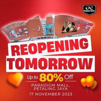 Original-Classic-ReOpening-Special-at-Paradigm-Mall-Petaling-Jaya-350x350 - Apparels Fashion Accessories Fashion Lifestyle & Department Store Selangor Warehouse Sale & Clearance in Malaysia 