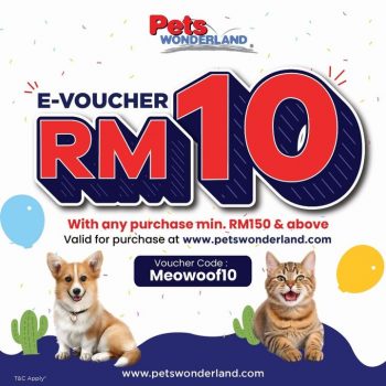 Pets-Wonderland-Free-RM10-Voucher-Codes-350x350 - Johor Kedah Kelantan Kuala Lumpur Melaka Negeri Sembilan Pahang Penang Perak Perlis Pets Promotions & Freebies Putrajaya Sabah Sarawak Selangor Sports,Leisure & Travel Terengganu 