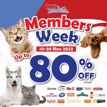 Pets-Wonderland-Member-Weeks-Sale-350x350 - Johor Kedah Kelantan Kuala Lumpur Melaka Negeri Sembilan Pahang Penang Perak Perlis Pets Putrajaya Sabah Sarawak Selangor Sports,Leisure & Travel Terengganu Warehouse Sale & Clearance in Malaysia 