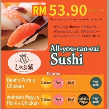 SHABU-YO-All-you-can-eat-Sushi-Special-350x350 - Food , Restaurant & Pub Promotions & Freebies Sales Happening Now In Malaysia Selangor Sushi 