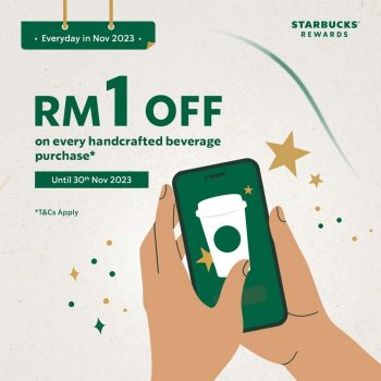 Starbucks-November-2023-Promotions-1-350x350 - Beverages Food , Restaurant & Pub Johor Kedah Kelantan Kuala Lumpur Melaka Negeri Sembilan Pahang Penang Perak Perlis Promotions & Freebies Putrajaya Sabah Sarawak Selangor Terengganu 