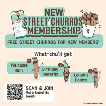 Street-Churros-For-Birthday-Surprise-for-New-Members-1-350x350 - Food , Restaurant & Pub Johor Kedah Kelantan Kuala Lumpur Melaka Negeri Sembilan Pahang Penang Perak Perlis Promotions & Freebies Putrajaya Sabah Sarawak Selangor Terengganu 