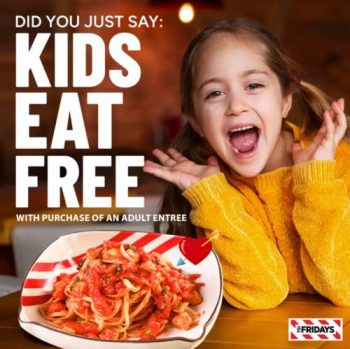 TGI-Fridays-Kids-Eat-Free-Promotion-350x349 - Food , Restaurant & Pub Johor Kedah Kelantan Kuala Lumpur Melaka Negeri Sembilan Pahang Penang Perak Perlis Promotions & Freebies Putrajaya Sabah Sarawak Selangor Terengganu 