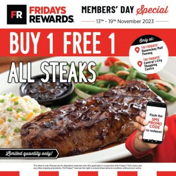 TGI-Fridays-Members-Day-Promotion-350x350 - Beverages Food , Restaurant & Pub Johor Kedah Kelantan Kuala Lumpur Melaka Negeri Sembilan Pahang Penang Perak Perlis Promotions & Freebies Putrajaya Sabah Sarawak Selangor Terengganu 