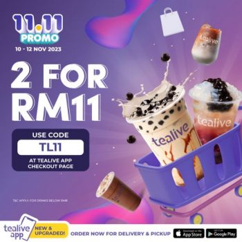 Tealive-11.11-Promo-2023-1-1-350x350 - Johor Kedah Kelantan Kuala Lumpur Melaka Negeri Sembilan Pahang Penang Perak Perlis Promotions & Freebies Putrajaya Sabah Sarawak Selangor Terengganu 