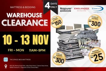 The-Space-Mattress-Bedding-Warehouse-Clearance-350x233 - Beddings Home & Garden & Tools Kuala Lumpur Mattress Selangor Warehouse Sale & Clearance in Malaysia 