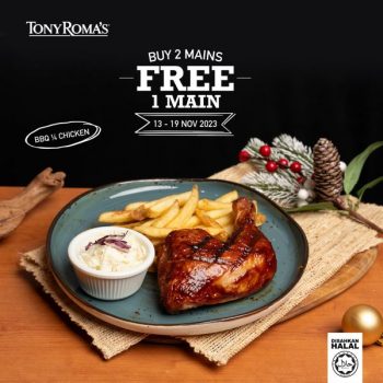 Tony-Romas-Buy-2-Free-1-Deals-350x350 - Food , Restaurant & Pub Johor Kedah Kelantan Kuala Lumpur Melaka Negeri Sembilan Pahang Penang Perak Perlis Promotions & Freebies Putrajaya Sabah Sarawak Selangor Terengganu 