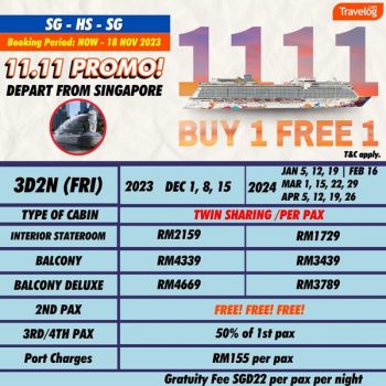 Travelog-Genting-Dream-11.11-Promo-Buy-1-Free-1-3-350x350 - Johor Kedah Kelantan Kuala Lumpur Melaka Negeri Sembilan Online Store Pahang Penang Perak Perlis Promotions & Freebies Putrajaya Sabah Sarawak Selangor Sports,Leisure & Travel Terengganu Travel Packages 