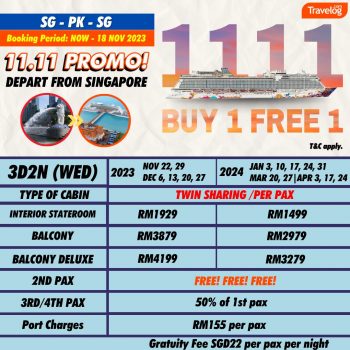 Travelog-Genting-Dream-11.11-Promo-Buy-1-Free-1-4-350x350 - Johor Kedah Kelantan Kuala Lumpur Melaka Negeri Sembilan Online Store Pahang Penang Perak Perlis Promotions & Freebies Putrajaya Sabah Sarawak Selangor Sports,Leisure & Travel Terengganu Travel Packages 