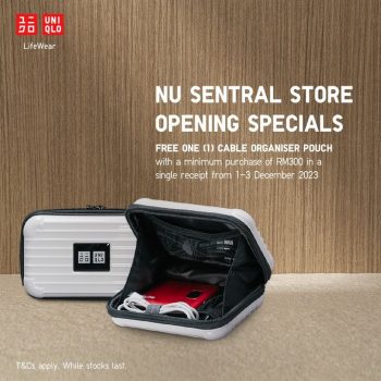 UNIQLO-Opening-Freebies-Giveaways-at-NU-Sentral-2-350x350 - Apparels Fashion Accessories Fashion Lifestyle & Department Store Kuala Lumpur Promotions & Freebies Selangor 