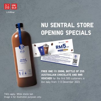 UNIQLO-Opening-Freebies-Giveaways-at-NU-Sentral-3-350x350 - Apparels Fashion Accessories Fashion Lifestyle & Department Store Kuala Lumpur Promotions & Freebies Selangor 