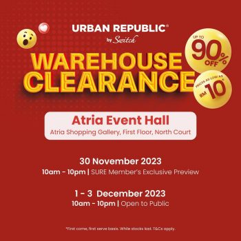Urban-Republic-Massive-Warehouse-Clearance-350x350 - Electronics & Computers IT Gadgets Accessories Mobile Phone Selangor Warehouse Sale & Clearance in Malaysia 