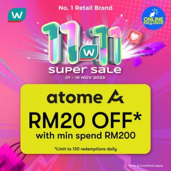 Watsons-11.11-Super-Sale-350x350 - Beauty & Health Cosmetics Fragrances Hair Care Health Supplements Johor Kedah Kelantan Kuala Lumpur Malaysia Sales Melaka Negeri Sembilan Online Store Pahang Penang Perak Perlis Personal Care Putrajaya Sabah Sarawak Selangor Skincare Terengganu 