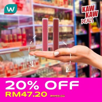 Watsons-Cosmetics-Promotion-20-350x350 - Beauty & Health Cosmetics Johor Kedah Kelantan Kuala Lumpur Melaka Negeri Sembilan Online Store Pahang Penang Perak Perlis Personal Care Promotions & Freebies Putrajaya Sabah Sarawak Selangor Terengganu 