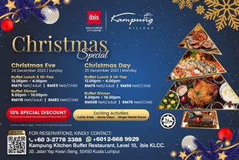 ibis-Kuala-Lumpur-City-Centre-Christmas-Special-3-350x234 - Food , Restaurant & Pub Hotels Kuala Lumpur Sales Happening Now In Malaysia Selangor Sports,Leisure & Travel 