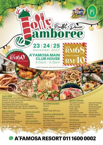 AFamosa-Resort-Jolly-Jamboree-Buffet-Dinner-Special-350x494 - Food , Restaurant & Pub Melaka Promotions & Freebies 