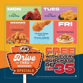 AW-Drive-Thru-Weekdays-Special-350x350 - Food , Restaurant & Pub Johor Kedah Kelantan Kuala Lumpur Melaka Negeri Sembilan Pahang Penang Perak Perlis Promotions & Freebies Putrajaya Sabah Sarawak Selangor Terengganu 