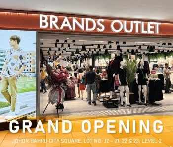 Brands-Outlet-Grand-Opening-at-Johor-Bahru-City-Square-350x296 - Apparels Fashion Accessories Fashion Lifestyle & Department Store Johor Promotions & Freebies 