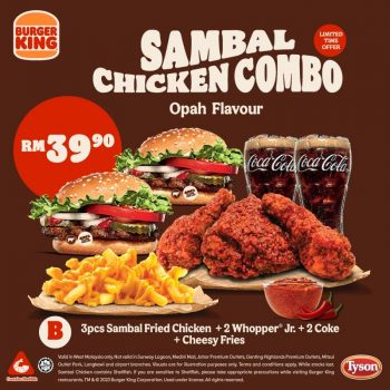 Burger-King-Sambal-Chicken-Combo-Promo-350x350 - Burger Food , Restaurant & Pub Johor Kedah Kelantan Kuala Lumpur Melaka Negeri Sembilan Pahang Penang Perak Perlis Promotions & Freebies Putrajaya Sabah Sarawak Selangor Terengganu 