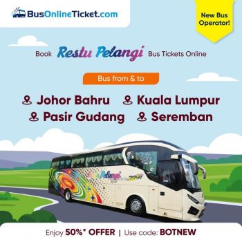 BusOnlineTicket.com-50-Off-Sale-350x350 - Johor Kedah Kelantan Kuala Lumpur Malaysia Sales Melaka Negeri Sembilan Online Store Pahang Penang Perak Perlis Putrajaya Sabah Sarawak Selangor Sports,Leisure & Travel Terengganu Transportation 