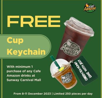 Cafe-Amazon-Free-Cup-Keychain-Giveaways-350x334 - Beverages Food , Restaurant & Pub Penang Promotions & Freebies 