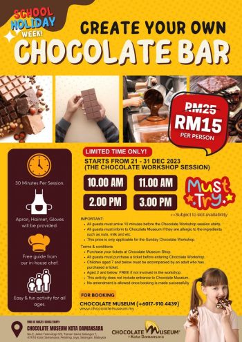Chocolate-Museum-School-Holiday-Week-1-350x495 - Events & Fairs Food , Restaurant & Pub Selangor 